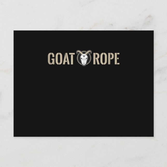 Goat Rope Goat Dekoration Goat Gift Helg Vykort (Framsida)