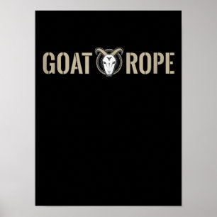 Goat Rope Goat Dekoration Goat Gift Poster
