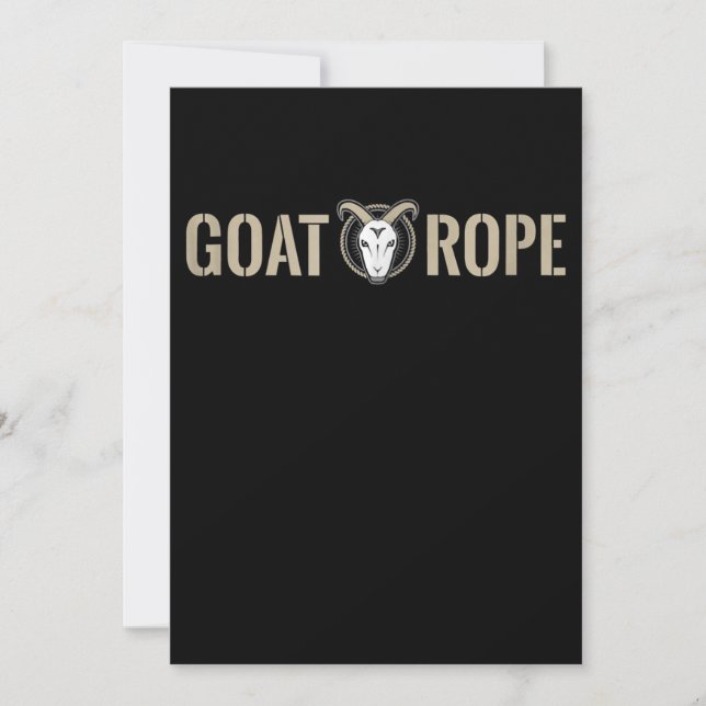 Goat Rope Goat Dekoration Goat Gift Spara Datumet (Framsida)