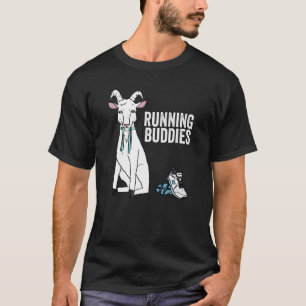 Goat Running Buddies Funny Pet Gif T Shirt