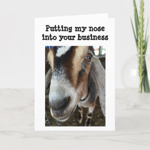 GOAT SÄGER LYCKLIG HELGDAG TILL UNGA/UNGA I HJÄRTA HELGKORT