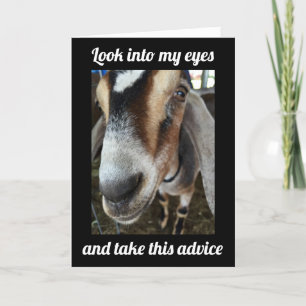 GOAT SÄGER " UTGÅNG OCH CELEBRAT **50: e ** BIRTHD Kort