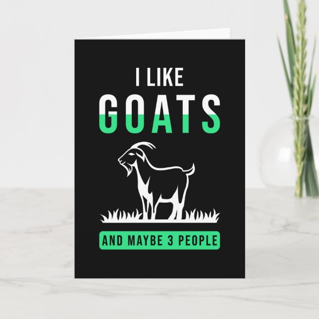 Goat Say Funny Kort (Framsida)