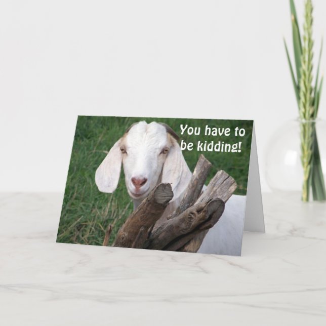 GOAT SAYS-HAR SOM SKALL HÅLLAS "40:e" Kort (Framsida)