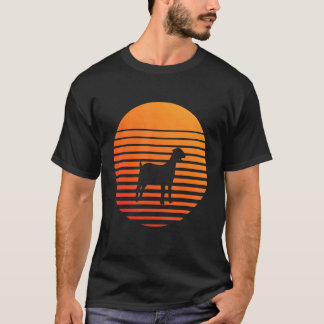 Goat Shadow Silhouette framför Sol T Shirt