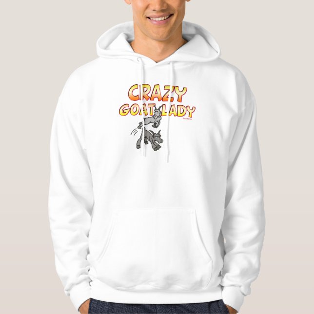 Goat shirt Crazy Goat Dam 6 Sweatshirt (Framsida)