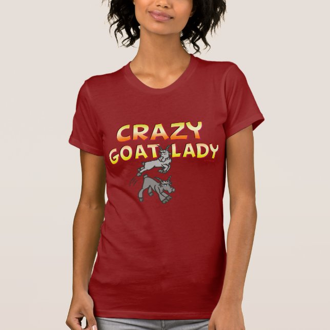 Goat shirt Crazy Goat Dam 6 T (Framsida)