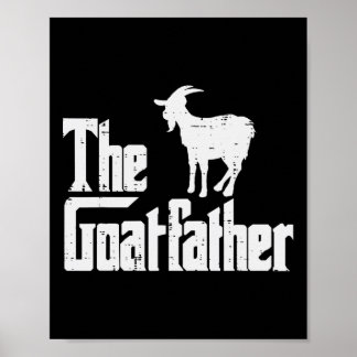 Goat Shirts Farm Animal Manar Women Kids the Goat  Poster