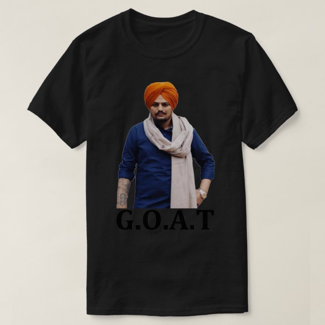 Goat Sidhu Moose Wala Sticker.png T Shirt (Design framsida)