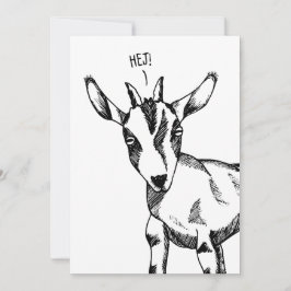Goat Sketch säger "Hej"! Inbjudningar