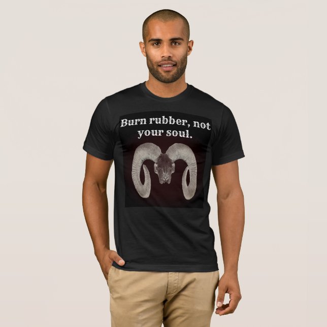 Goat Skull Ansikte och Personlig T Shirt (Hel framsida)