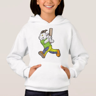 Goat som Batsman med Cricket fladdermus T Shirt