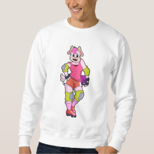 Goat som infogad Skater med infogade skal Lång Ärmad Tröja
