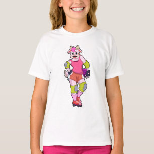 Goat som infogad Skater med infogade skal T Shirt