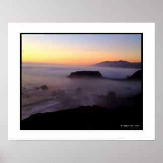 Goat Sten Sunset Photo (20 x 16) Skriv ut Poster