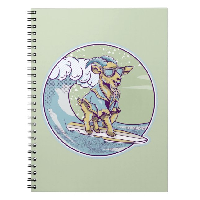 Goat Surfing Anteckningsbok (Framsidan)