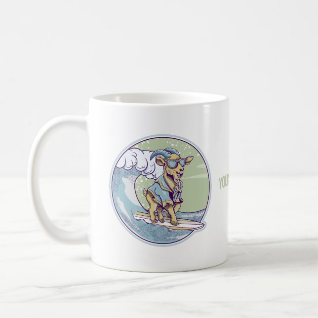 Goat Surfing Kaffemugg (Vänster)