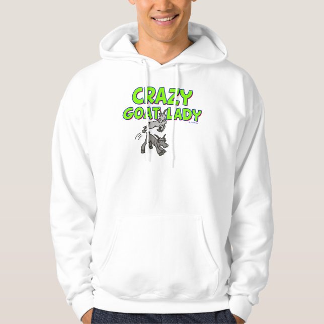 Goat T-shirt Crazy Goat Dam 5 Hoodie (Framsida)
