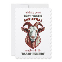 "Goat-Tastic Hälsning: A "Baaah-Humbug" - Julen