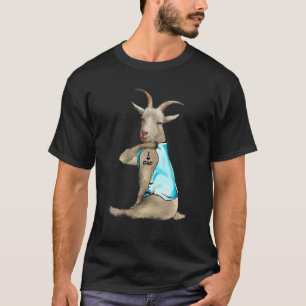 Goat Tattoos i Kärlek Pappa Goat Älskare Gift-Fa T Shirt