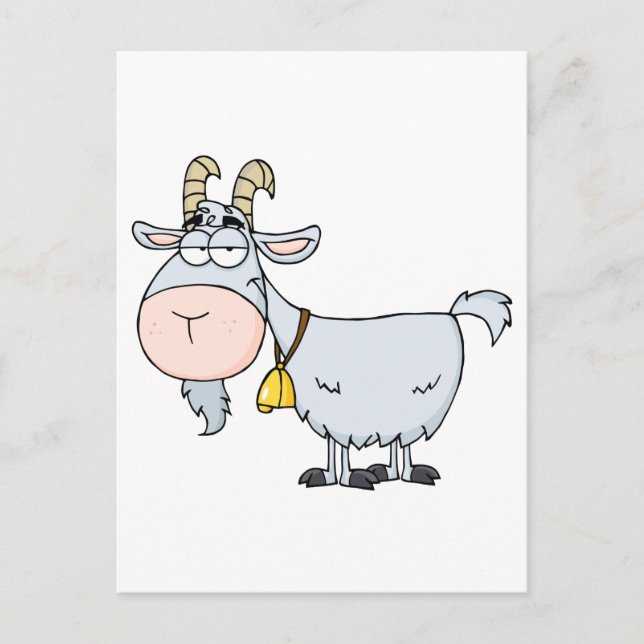 Goat Tecknade figurer Vykort (Framsida)