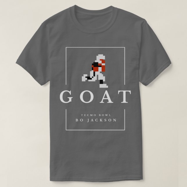 GOAT Tecmo Bowl Bo Jackson T Shirt (Design framsida)