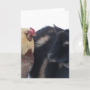 GOAT&TUPP VÄNNER I SNÖ KORT