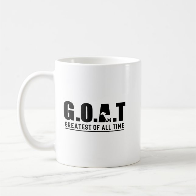 Goat Underbarare av all Time Goat Funny Goat Mamma Kaffemugg (Vänster)