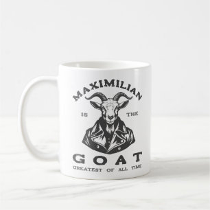 GOAT (Underbarare av alla tider) med ditt namn Kaffemugg