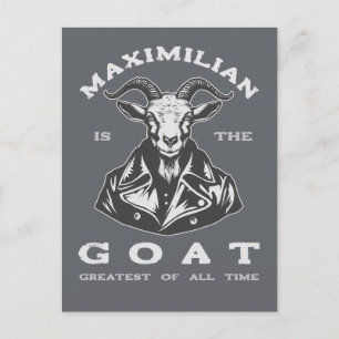 GOAT (Underbarare av alla tider) med ditt namn Vykort