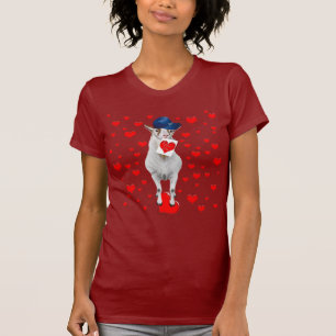 Goat Valentine Hearts T-shirt