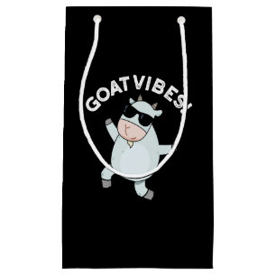Goat Vibes Funny Good Vibes Animal Pun Mörk BG