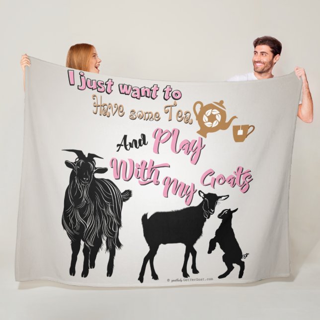 GOAT | Vill bara spela teaterspel med mitt mål Fleecefilt (På plats)