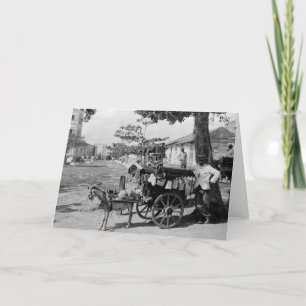 Goat Wagon Peddler, Kuba: 1920 Kort