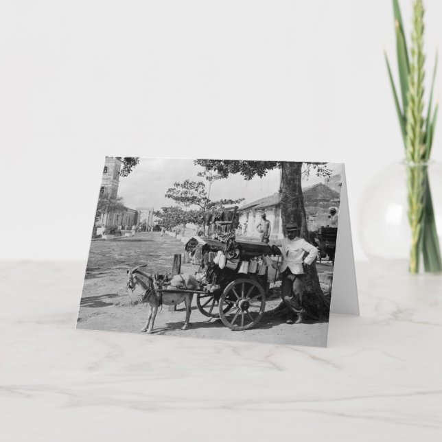 Goat Wagon Peddler, Kuba: 1920 Kort (Framsida)