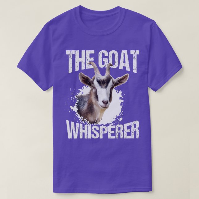 Goat Whisperer Funny Goat Älskare Farmer Gift T Shirt (Design framsida)