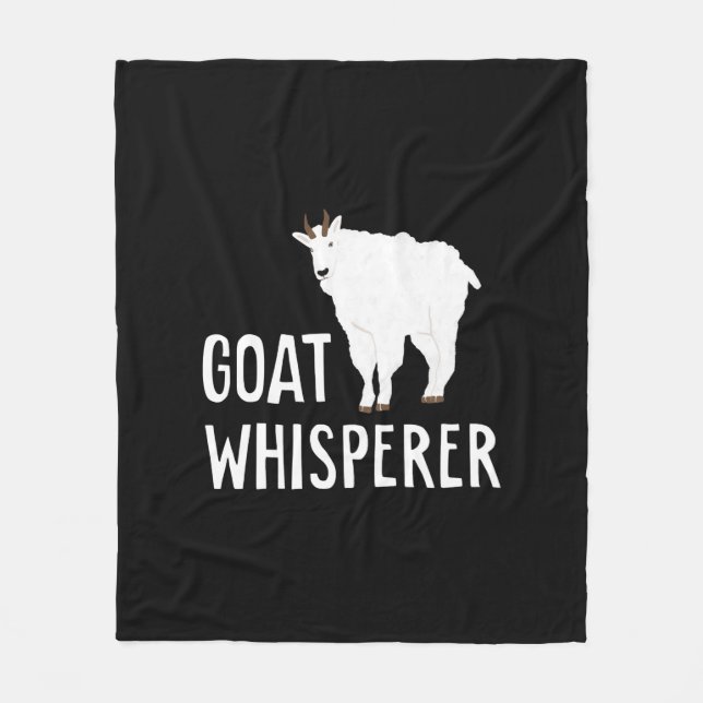 Goat Whisperer Funny Goat Farm Tshirt Pet Goat Fleecefilt (Framsidan)