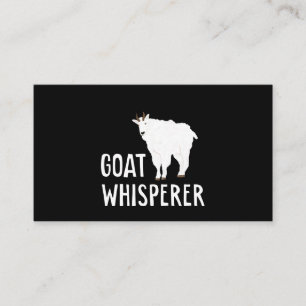 Goat Whisperer Funny Goat Farm Tshirt Pet Goat Visitkort