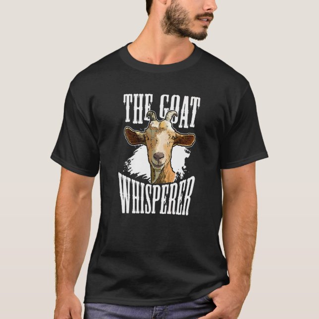 Goat Whisperer Goat Farmer T Shirt (Framsida)