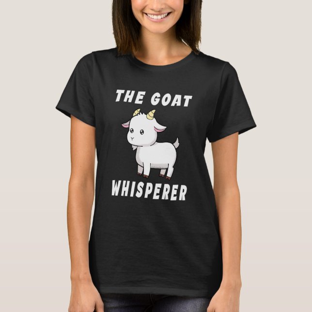 Goat Whisperer Goat Farmer T Shirt (Framsida)
