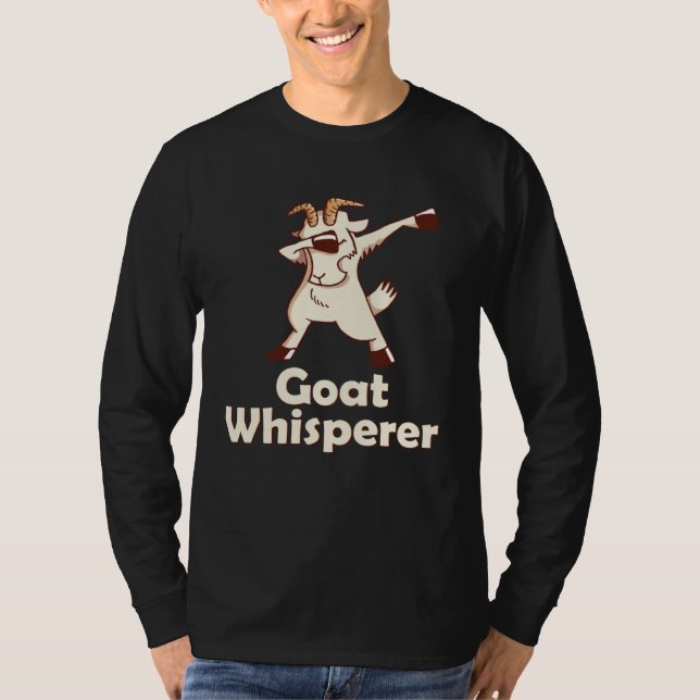 Goat Whisperer & Goats dabbing T Shirt (Framsida)