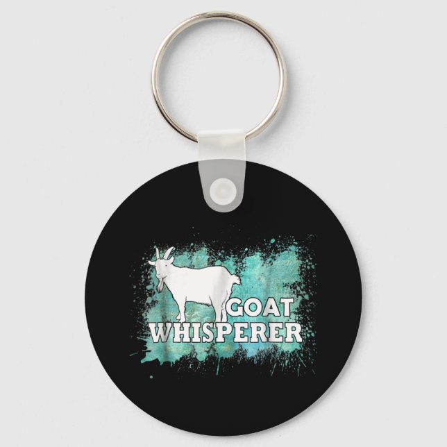 Goat Whisperer Goats Farmer Nyckelring (Framsida)