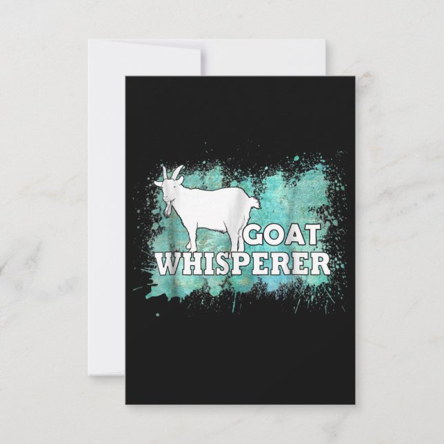 Goat Whisperer Goats Farmer OSA Kort (Framsida)