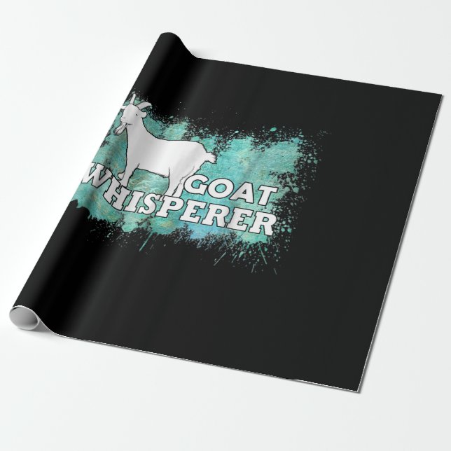 Goat Whisperer Goats Farmer Presentpapper (Utrullad)