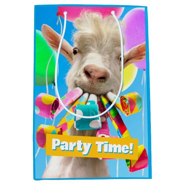 Goat with Party Blowers (Framsidan)