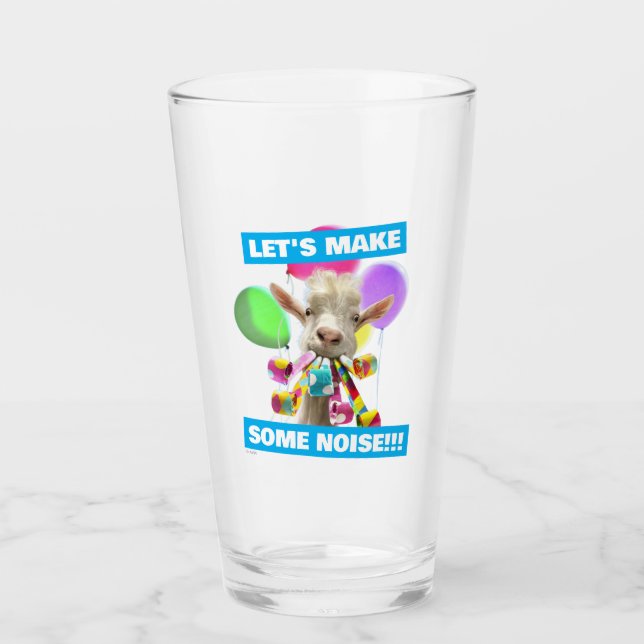 Goat with Party Blowers Glaskopp (Framsida)