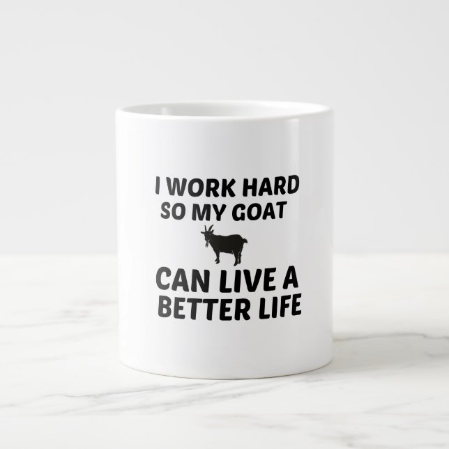 GOAT WORK BÄTTRE LIFE JUMBO MUGG (Framsidan)