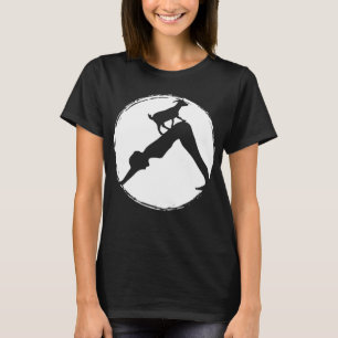 Goat Yoga Downward Hund Position - Yoga Student el T Shirt