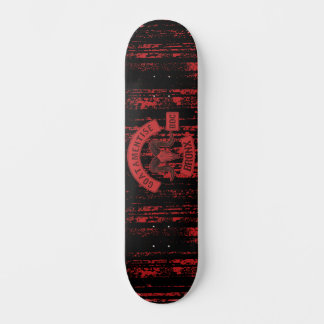 Goatamentise Red Biker Patch Mini Skateboard Bräda 18,5 Cm