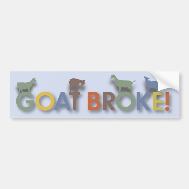 GOATBROKEBLUE.ai Bildekal (Framsidan)